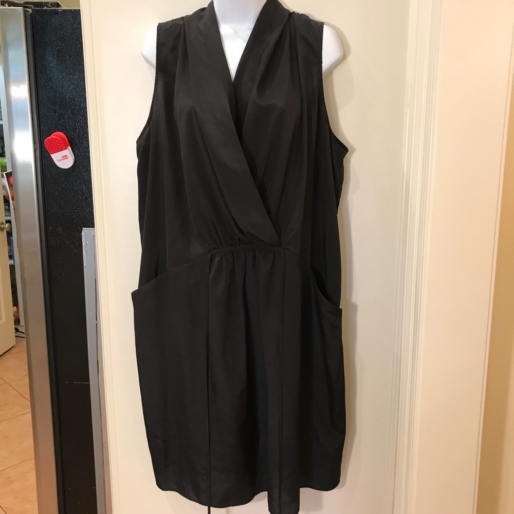 LYS Black Wrap Dress with Tie NWOT NEVER WORN!!
